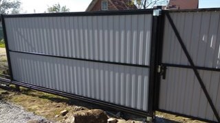 Купить сваи для ворот в Лангепас. Заказать ворота на сваях под ключ от 22189 руб