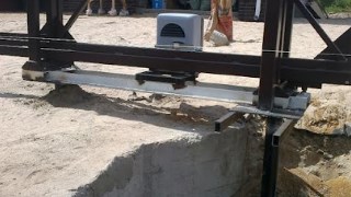 Купить сваи для ворот в Лангепас. Заказать ворота на сваях под ключ от 22189 руб